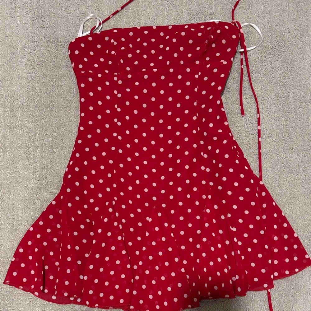 Princess Polly Vibrant Red Dress size 2